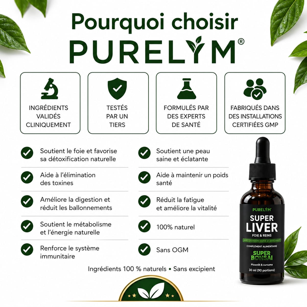 Purelym Ventre Léger • Soutien Foie & Intestin